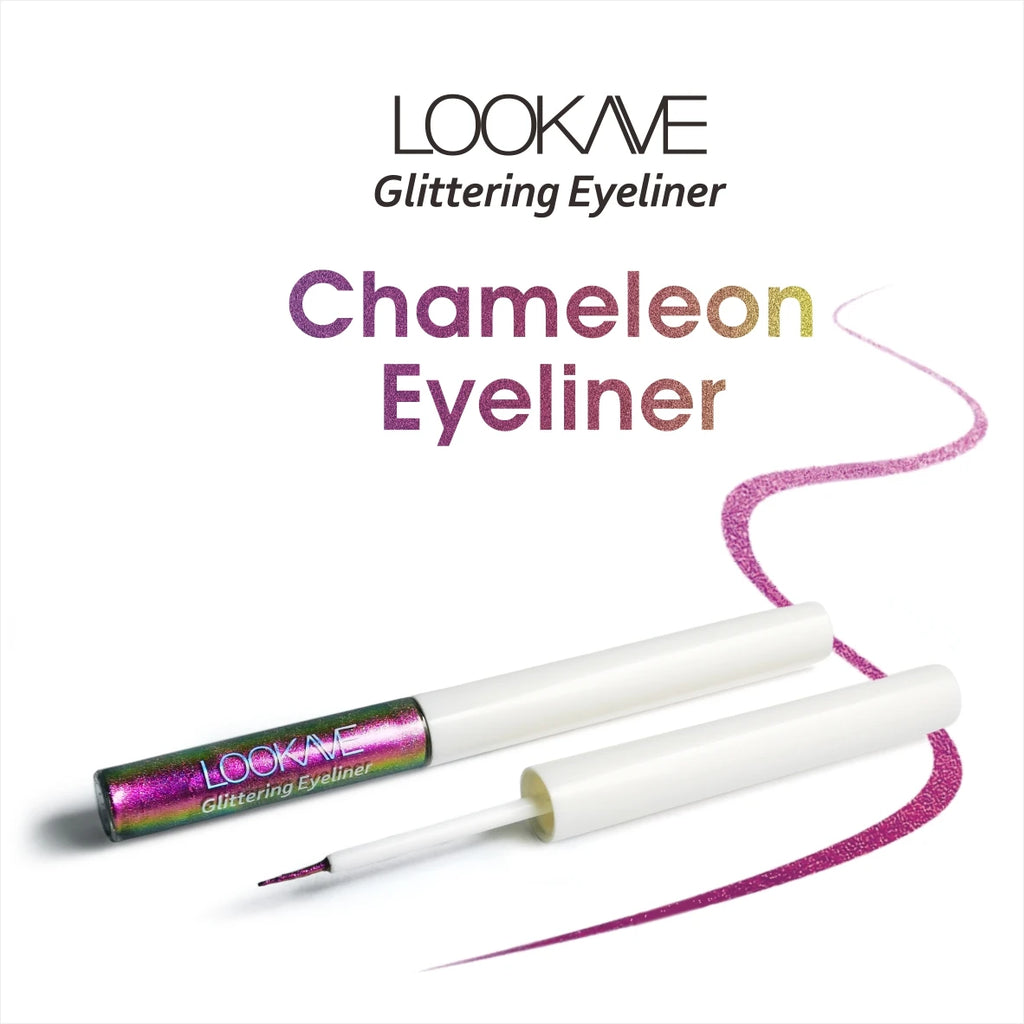 Shiny Chameleon Liquid Eyeliner Waterproof Glitter Long-lasting High Pigment Smudge-proof Pearlescent Eye Liner Makeup Cosmetic