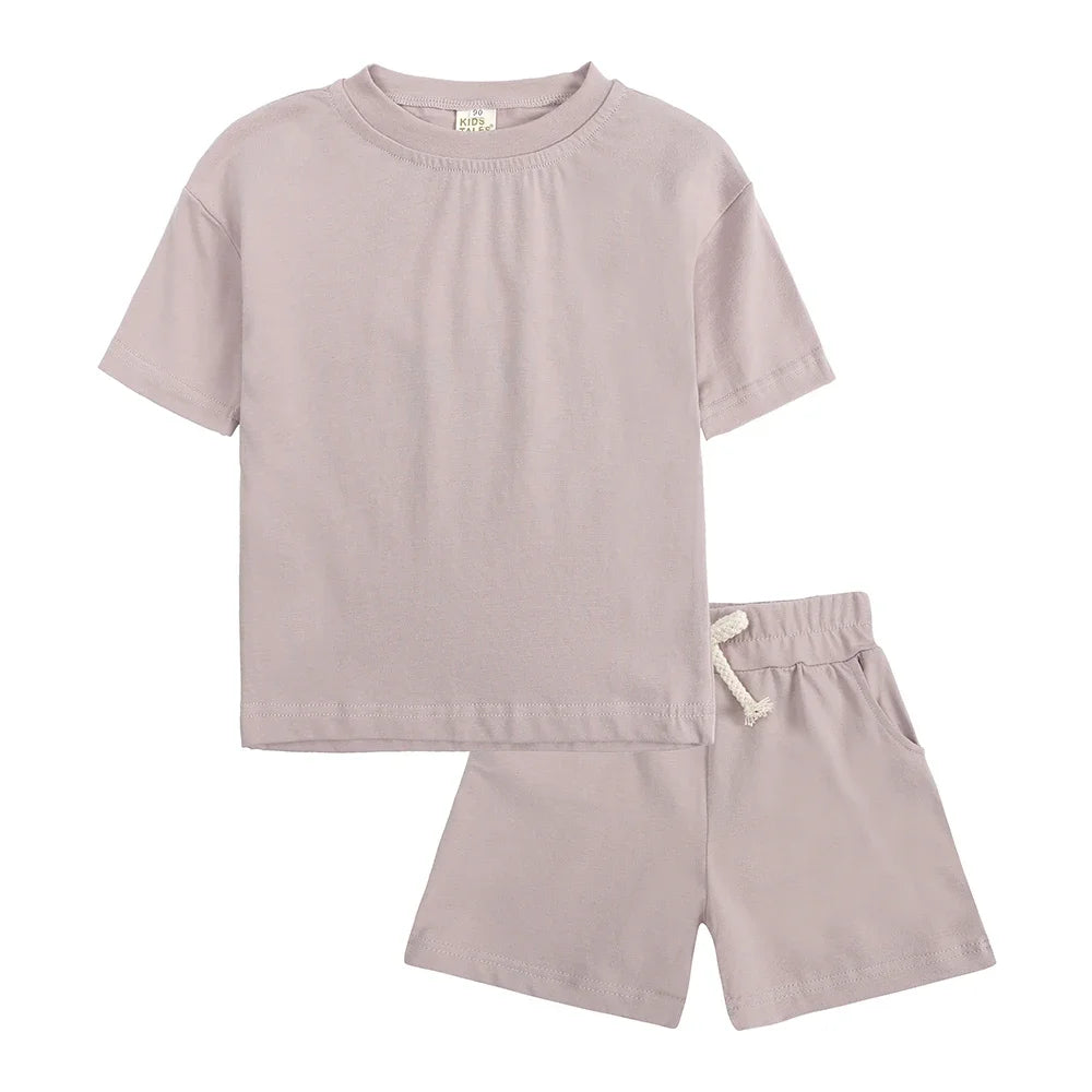 Kids Tales Unisex Children's 2-Piece Cotton Summer Outfit Set