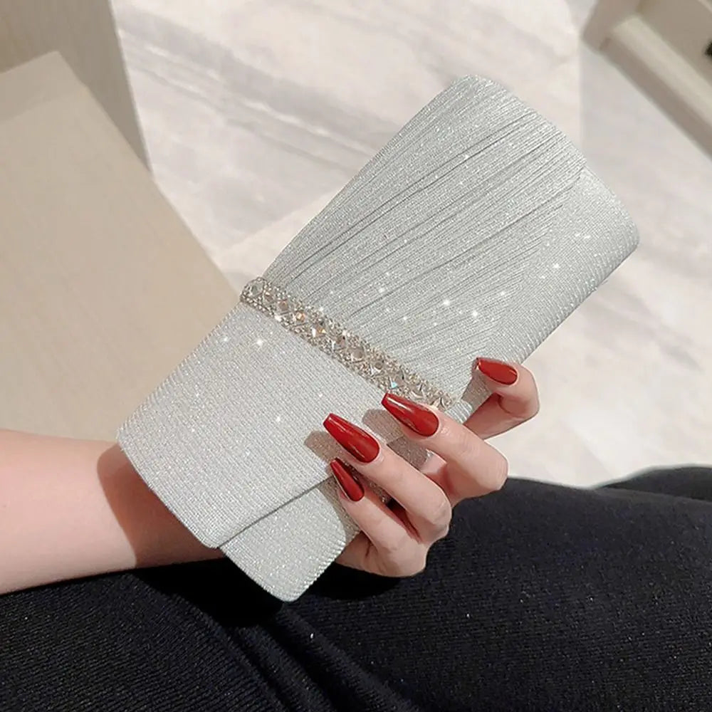 Luxury Glitter Evening Bags Chain Banquet Handbags Sequins Clutches Women Ladies