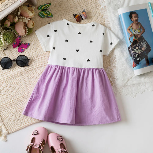 Baby Girl Dress Summer Doll Collar With Spot Pattern Cute Princess Style For Toddlers