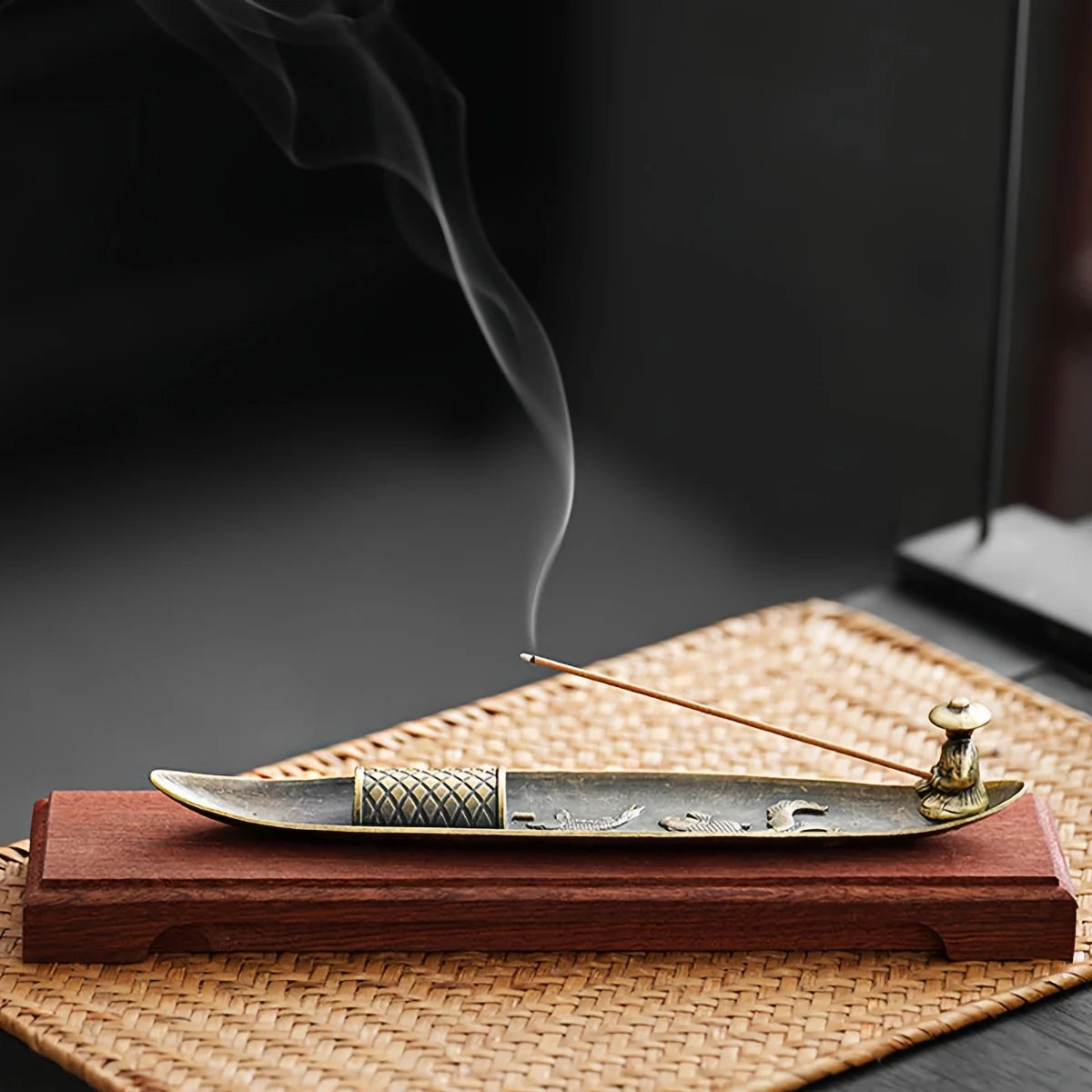 Japanese Style Fisherman Incense Stick Holder