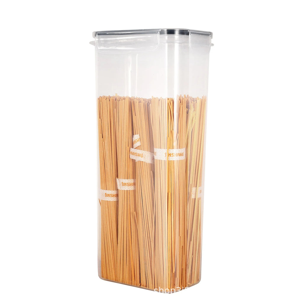 Juego de 7 recipientes de alimentos para cocina, plástico sin BPA, herméticos, con 10 pegatinas y bolígrafo
