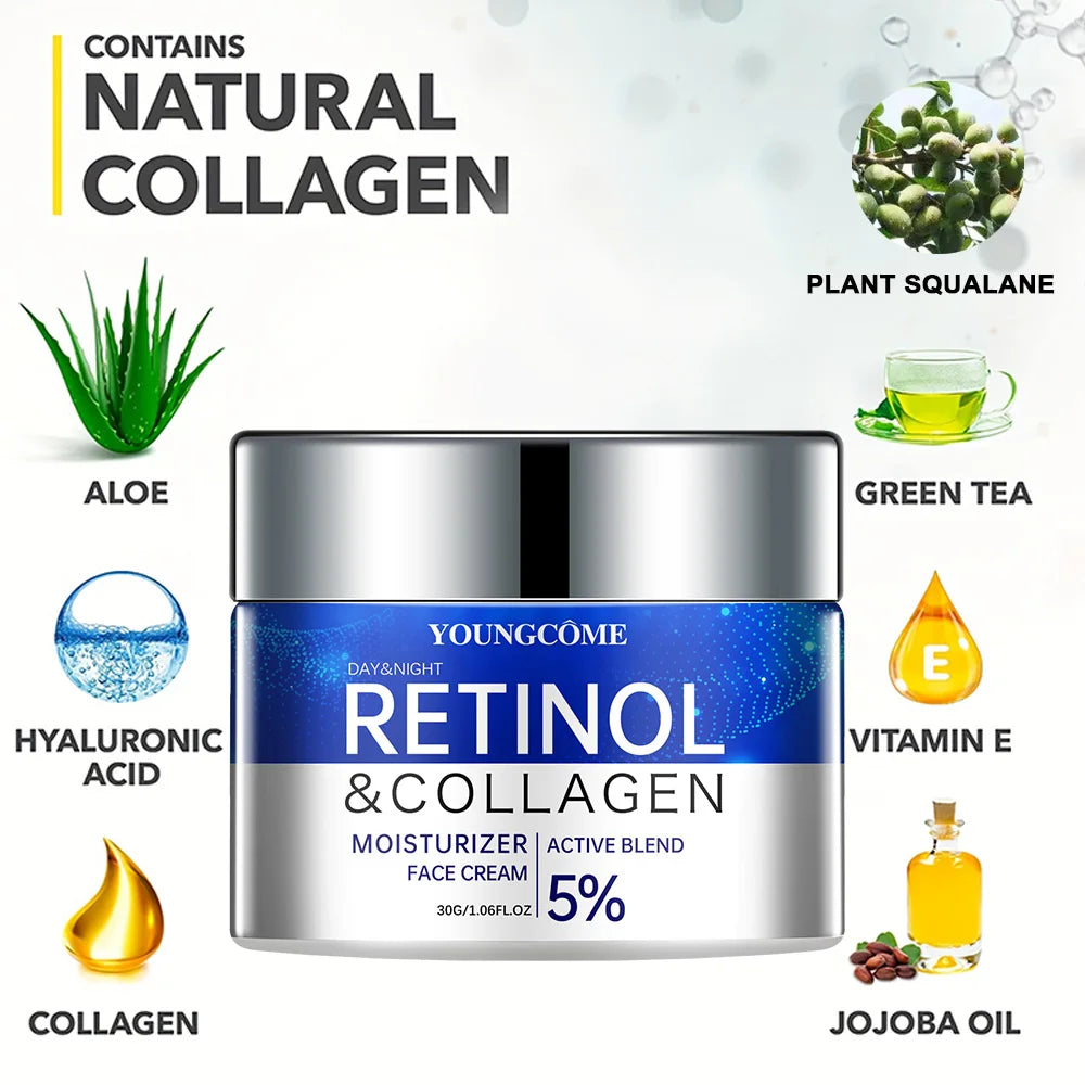 YOUNGCOME Retinol Cream and Serum Set - Moisturizing Face Care
