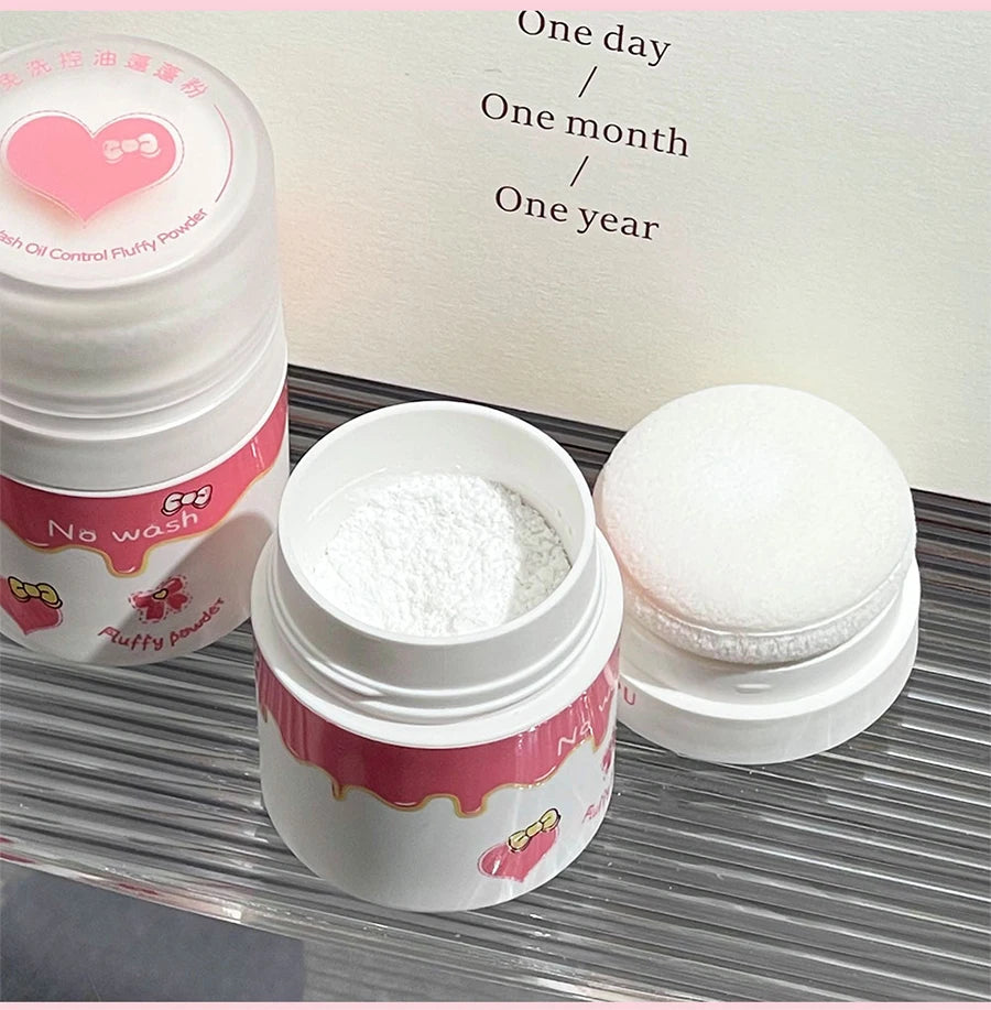 Hair mark powder cosmetic filling reissue artifact fluffy powder lazy powder powder control oil non-washing powder girl