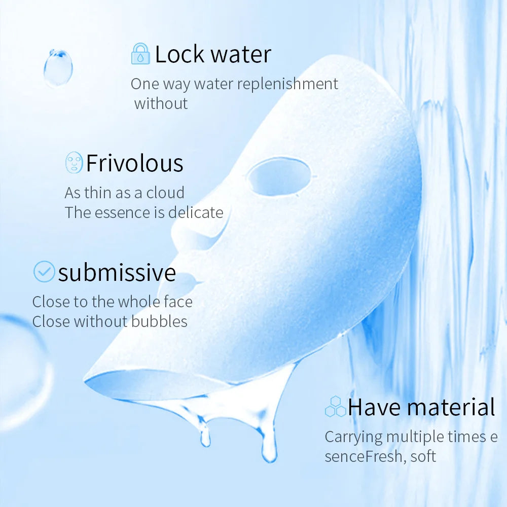 20pcs/5pcs Centella Collagen Face Mask VC Moisturizing Refreshing Sheet Masks Hyaluronic Acid  Facial Mask Skin Care Products