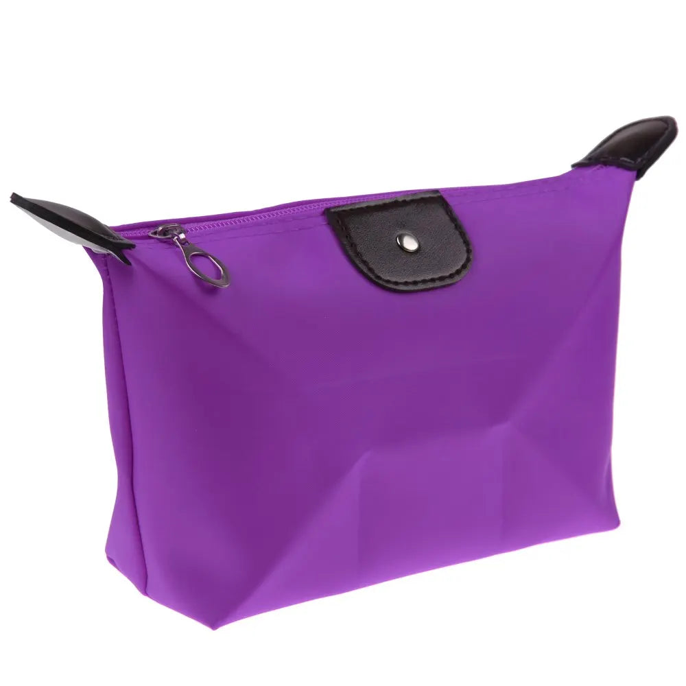 Korean Dumpling Cosmetic Bags Travel Handbag Portable Women'S Makeup Holder Toiletry Pouch Waterproof Candy Colored Beauty Purse
