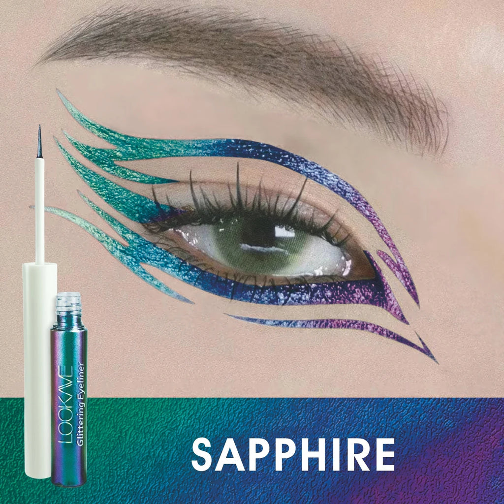 Shiny Chameleon Liquid Eyeliner Waterproof Glitter Long-lasting High Pigment Smudge-proof Pearlescent Eye Liner Makeup Cosmetic