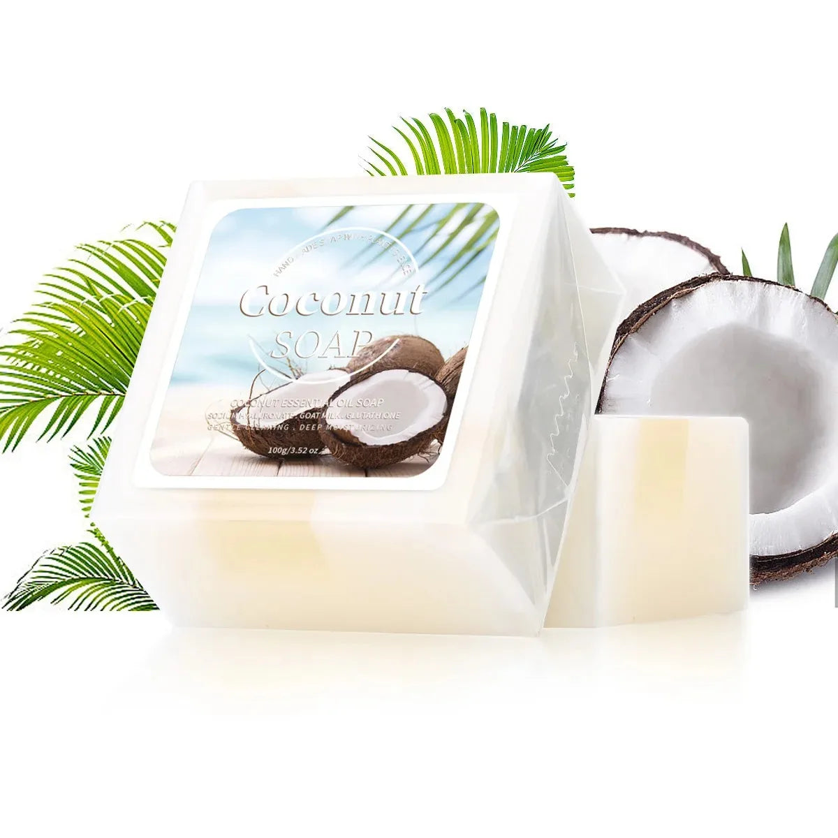 Coconut Milk & Goat Milk Handmade Soap - Organic Facial Soap 100g