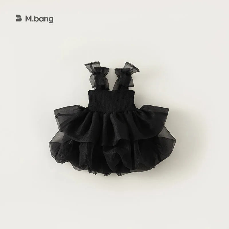 ZOETOPKID Baby Girl Tutu Dress Summer Toddler Slip Tulle Fairy Dresses Fancy Bow Birthday Clothes Princess Party Outfit