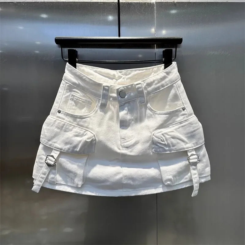 High Waisted Casual Washed Short Skirt for Women in the Spring and Summer of 2026 Stylish and Slimming Workwear Skirt