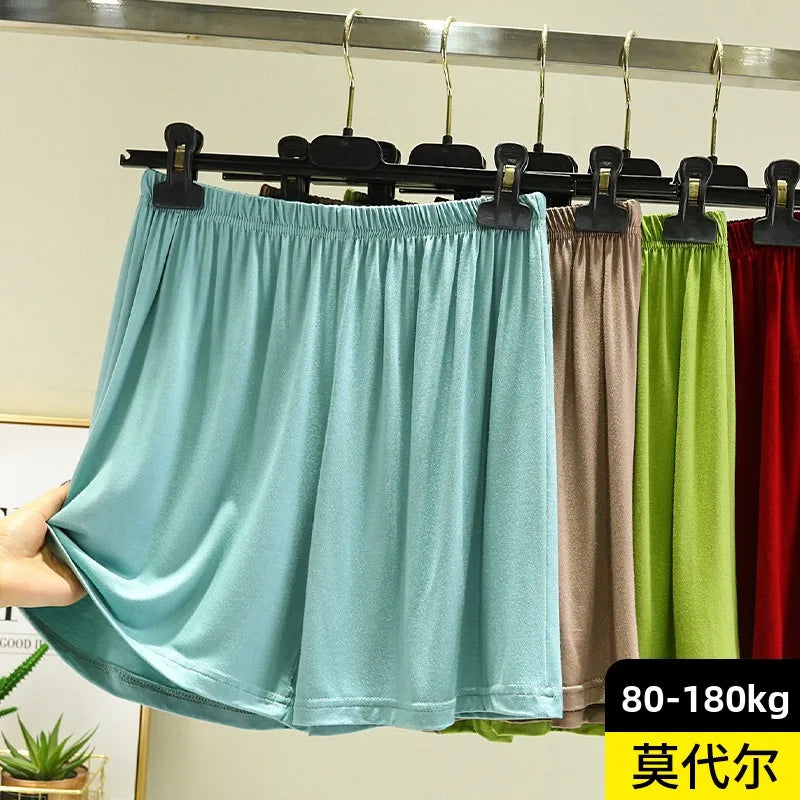 July Deer Women's High Waist Modal Wide Leg Casual Pants