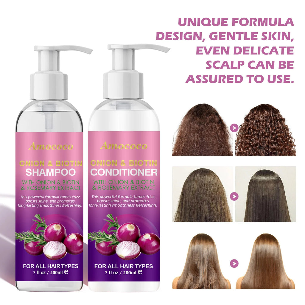 Amococo Shampoo and Conditioner Set - 2 x 200ml Hair Care Duo