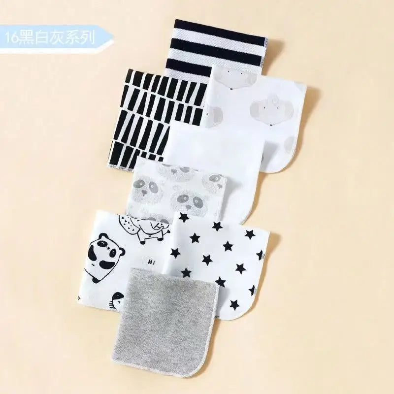 8-Piece Newborn Baby Cotton Washcloth and Towel Set