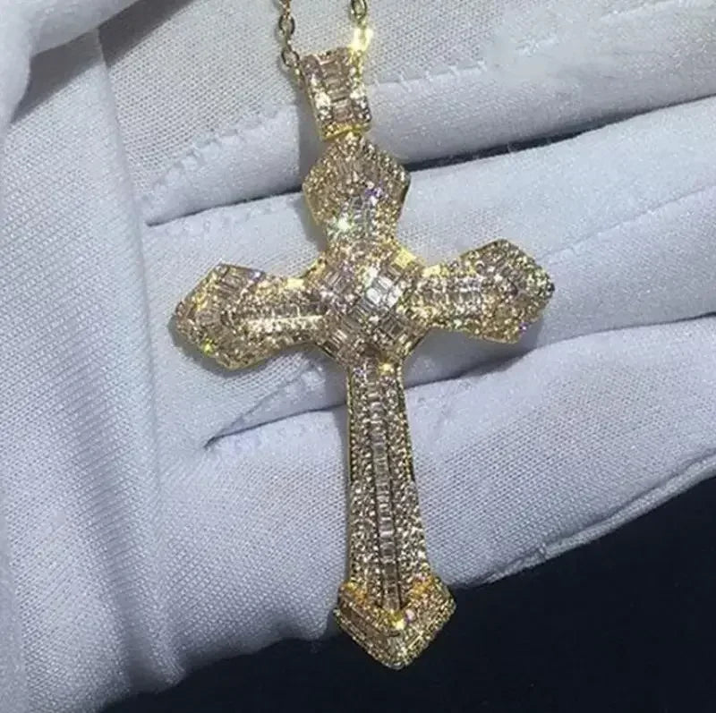 Christian Jesus Portrait Iced Out Necklace Pendant For Men And Women Cross Catholic Amulet Jewelry