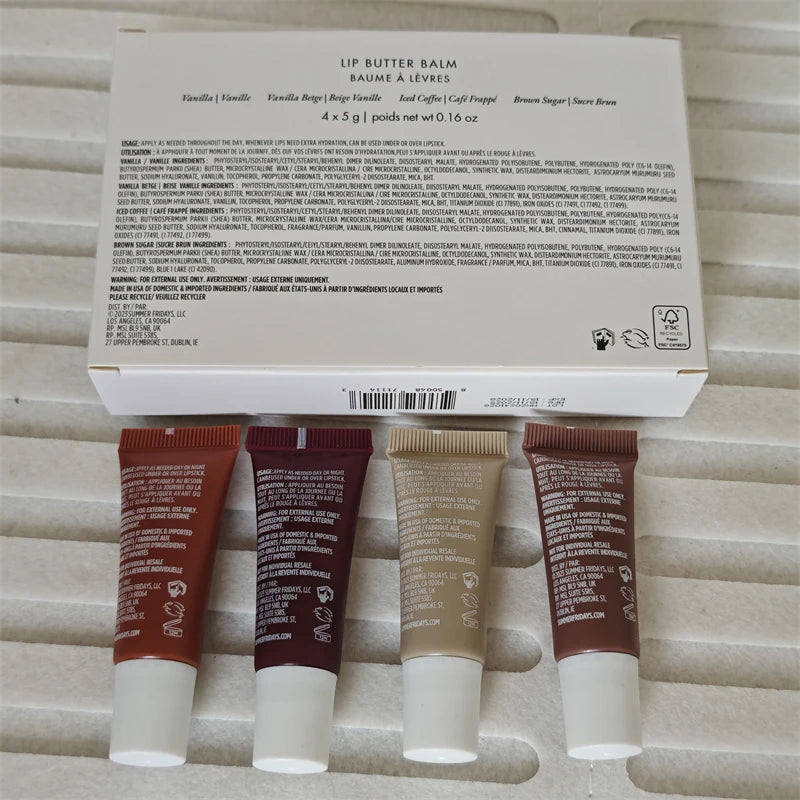 Fashion Brand Summer Lipstick Birthday Cake Vanilla Brown Sugar Lip Gloss Moisturizing and Hydrating Lip Balm Makeup Products