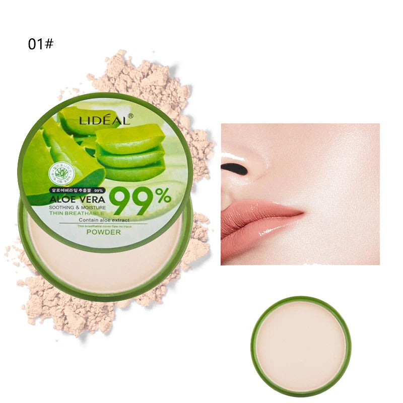 Aloe Vera Loose Setting Powder - Waterproof Oil Control Foundation 18g