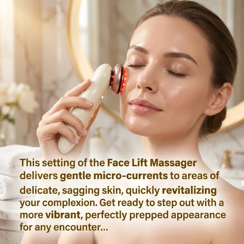 3-in-1 Facial Lifting Massager - Red Light & EMS Skin Tightening Tool