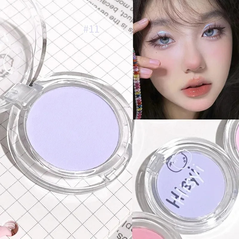 Monochrome Blush Palette Matte Natural Cheek Color Orange Girl Blusher Powder Brightening Facial Contouring Makeup Rouge Powder