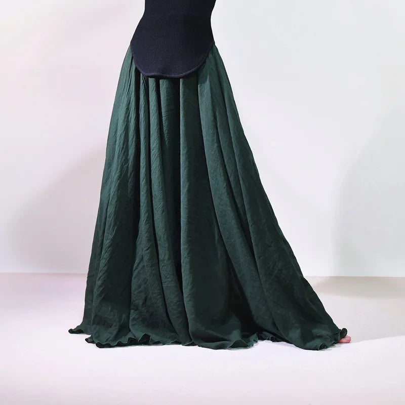2026 Women Cotton And Linen Long Skirts High Waist Good Quality Women Summer Boho Maxi Skirts Brand Faldas Femme Streetwear