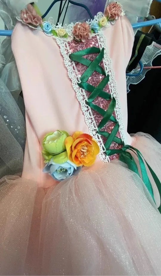 Girls Clothes Ballerine Baby Dresses Vestido Outfit Girl Ballet Leotards Robe Fille Summer Kids Ballet Dress Tutu Dance Costumes