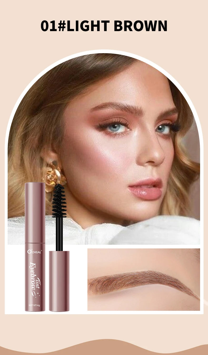 Ocheal Eyebrow Gel 4 Colors Long-lasting Fixed Eyebrow Waterproof Dyeing Color Quick-dry Hose Transparent Eyebrow Gel Eye Makeup