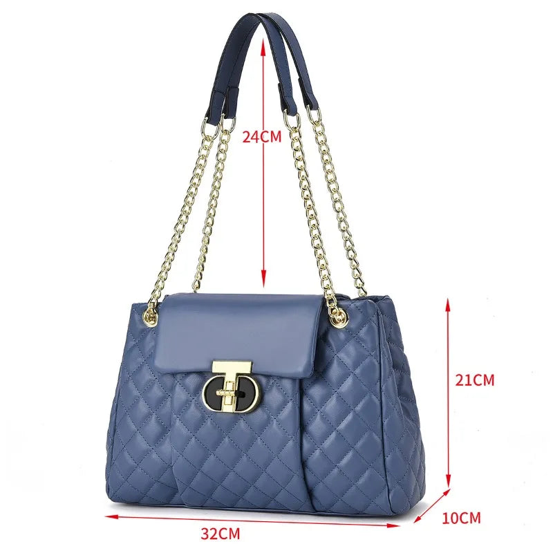 Luxury Brand Designer Women'S Handbag Large Capacity Classic Shoulder Bag Fashionable Casual Crossbody Bag Commuting Tote Bag