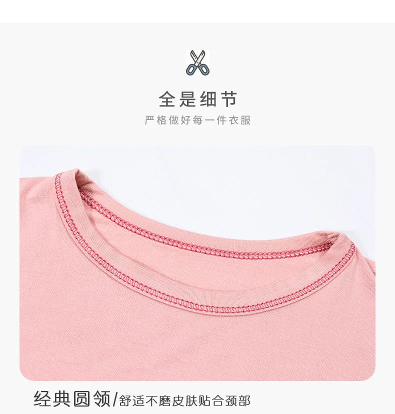 Teenage Boy Pajamas Summer Girl Short Sleeve Children's Clothing Sleepwear Silk Cotton Pyjamas Sets For Kids 4 8 9 12 13 14Years