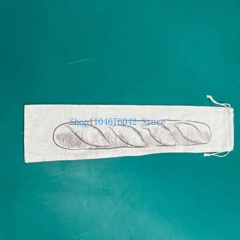 652F Bolsas de Lino Prácticas con Cordón para Pan Envasado Sostenible y Transpirable Perfectas para Pan, Frutas y Aperitivos