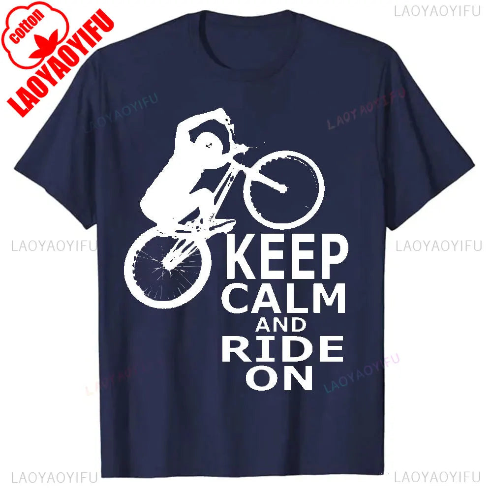 Men Clothing Mountain Bike Cycle Male Tshirts Vintage Downhill Mount Mtb Hombre Tops For Men Fashion Print Tee Roupas Masculinas
