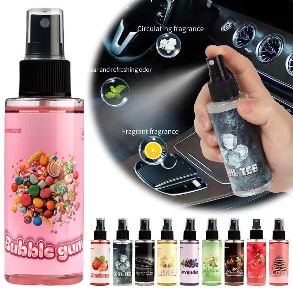 Car Mounted Fragrance Spray Car Flavoring Car Air Hand Spray Perfume Long-lasting Fresheners Auto Aromatherapy Car Deodorant