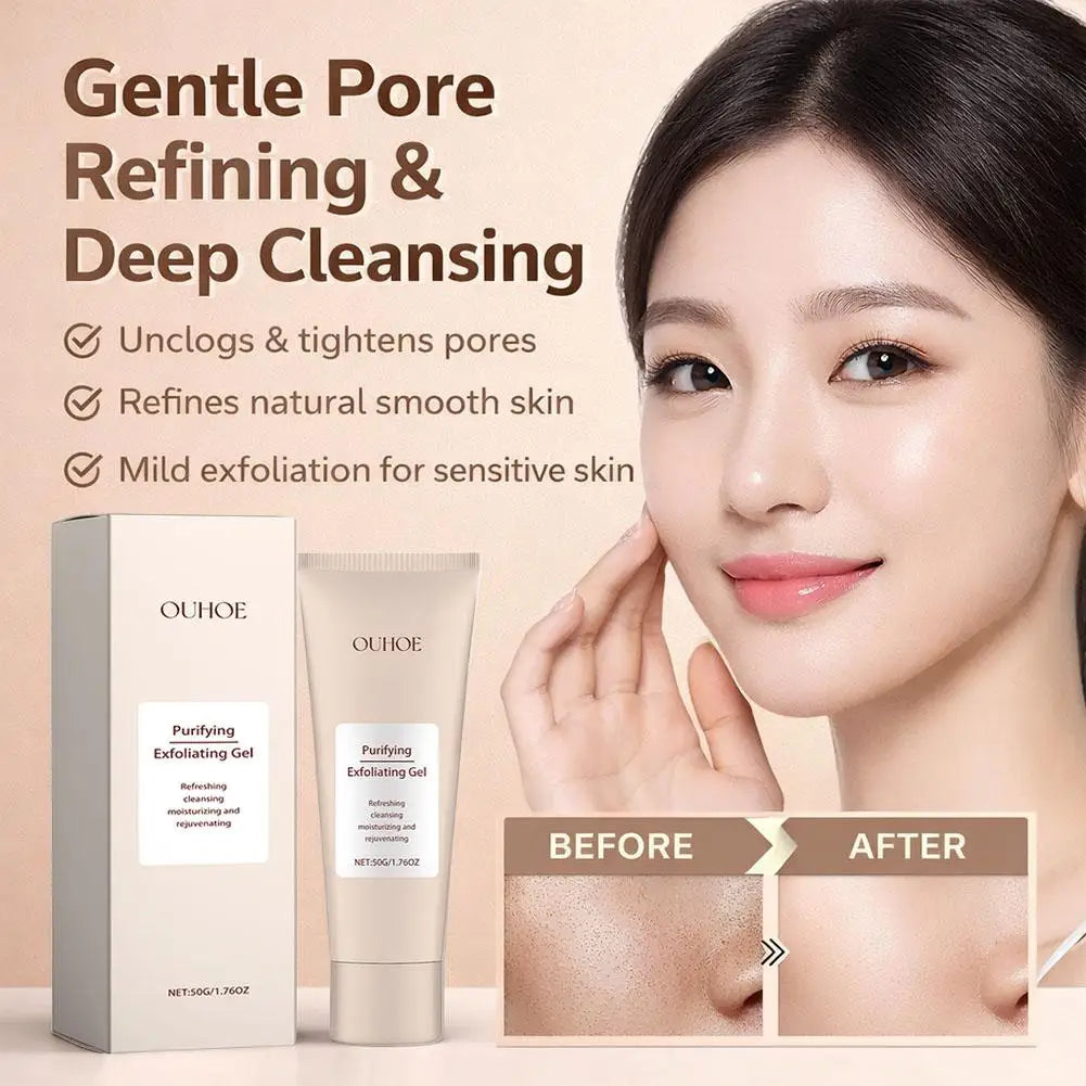 OUHOE Purifying Exfoliating Gel - Pore Refining Face Scrub 50g