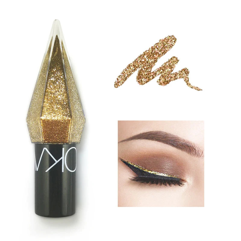Liquid Eye Shadow Eye Highlight Diamond Sparkle Flash Eye Shadow Liquid Brightening Silkworm Eye Makeup Tool
