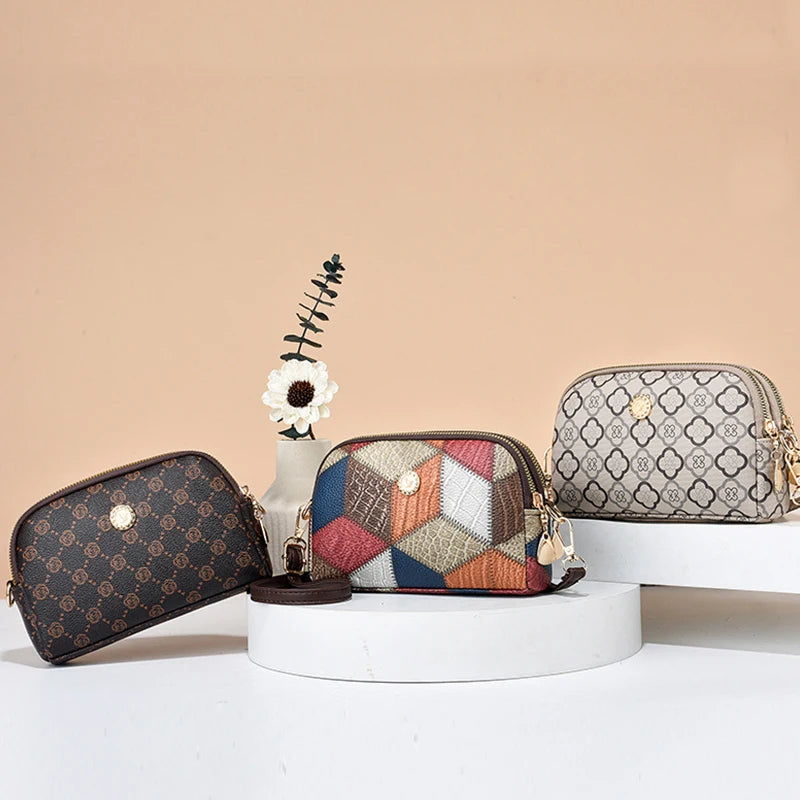 Crossbody Shoulder Bag High Quality PU Leather Small Handbag Summer Women's Luxury Design Shell Bag Female Crossbody Bag Tote