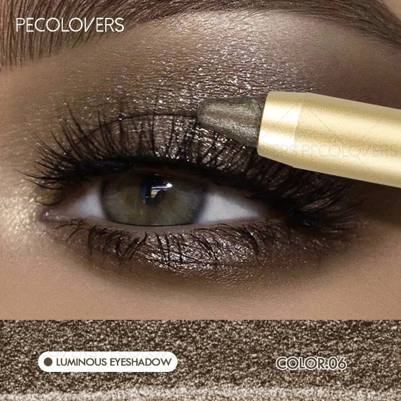 Gold Tube Eye Shadow Pen, Multi-Color Selection, Eye Highlights, Brightening Eyes, Waterproof And Sweatproof, Eye Cosmetics