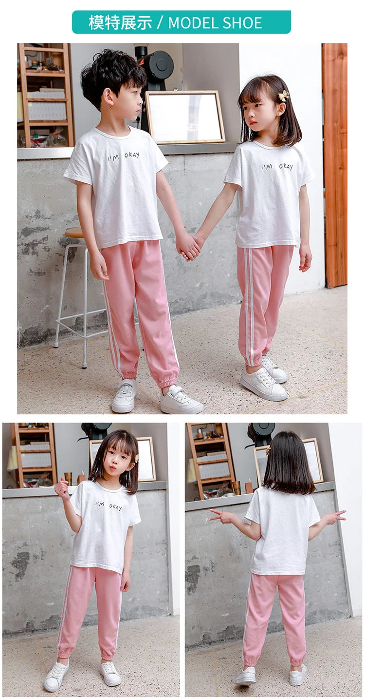 Tinoluling Kids Sport Trousers - Unisex Summer Athletic Pants