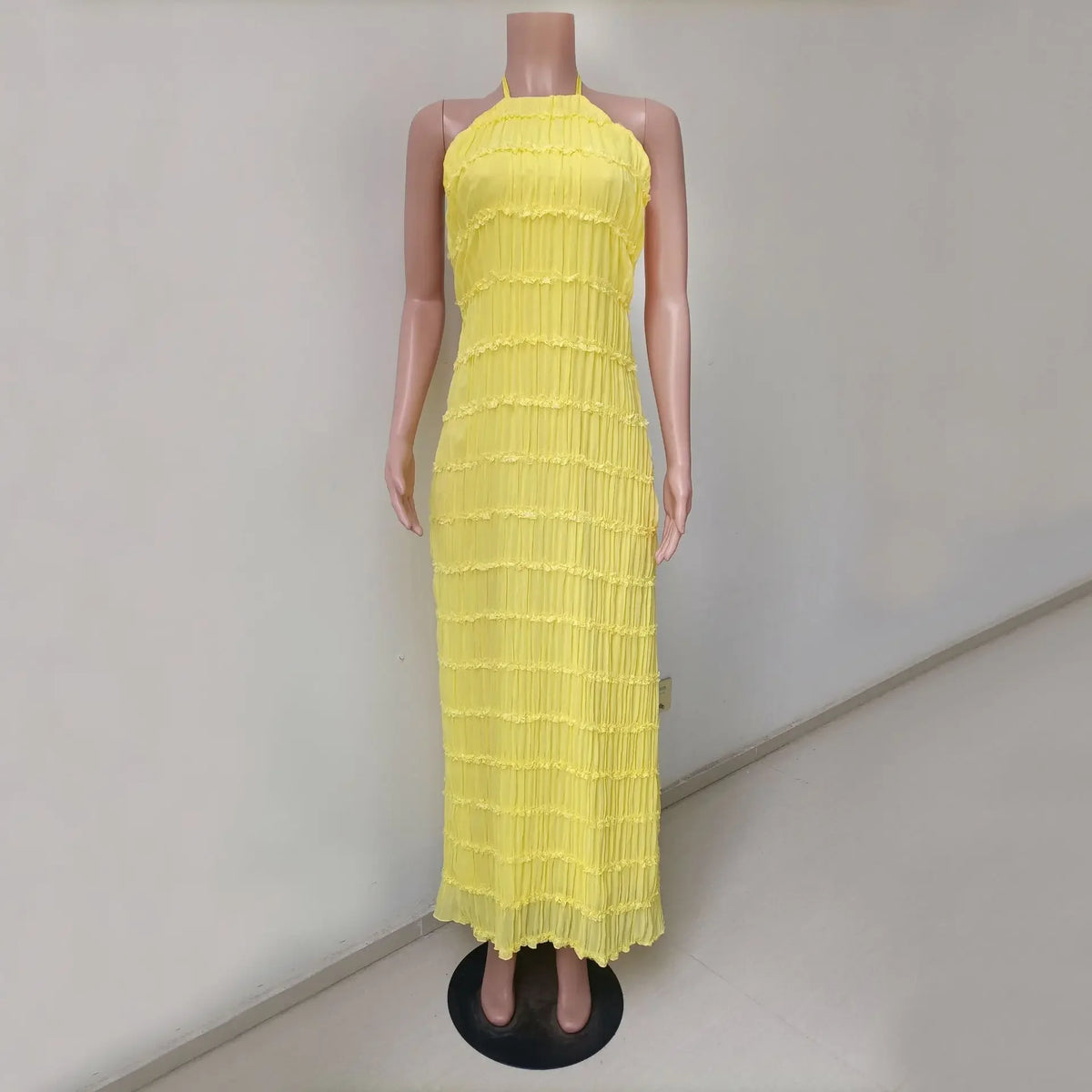 Tossy Spring Fashion Patchwork Long Dress For Women Lace-Up Backless High Waist Solid Holiday Beach Dress Ladies Maxi Dress 2025