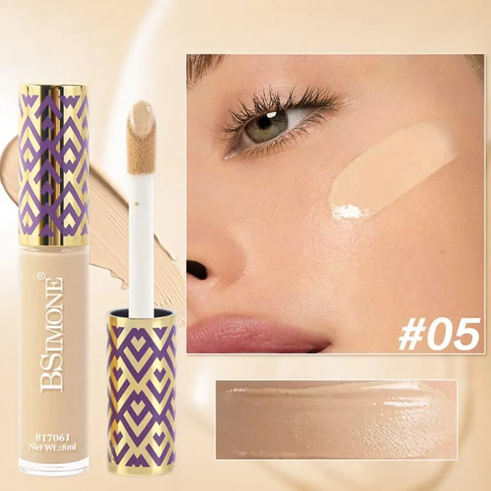 Korean Brand Natural Lasting Concealer Matte Oil Control High Cover Tears Acne Marks Spots Waterproof Liquid Foundation Makeup