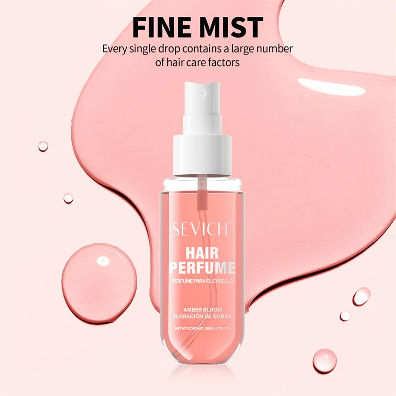 80ml Hair Perfume Long-lasting Natural Fragrance Hair Spray Liquid Plants Extract Moisturizing Hair Care Hair Mist for Men Women