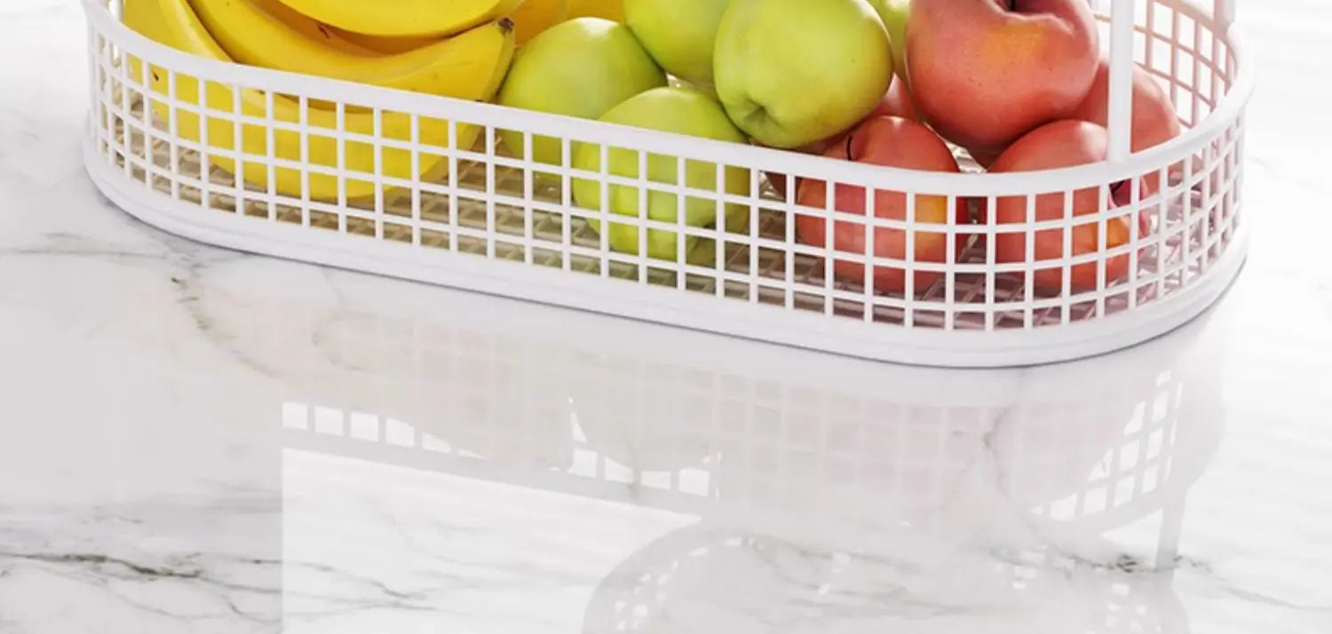 Bandeja de frutas de lujo ligera de múltiples capas, estante de almacenamiento de aperitivos de metal rectangular, cesta para mesa de centro de sala de estar