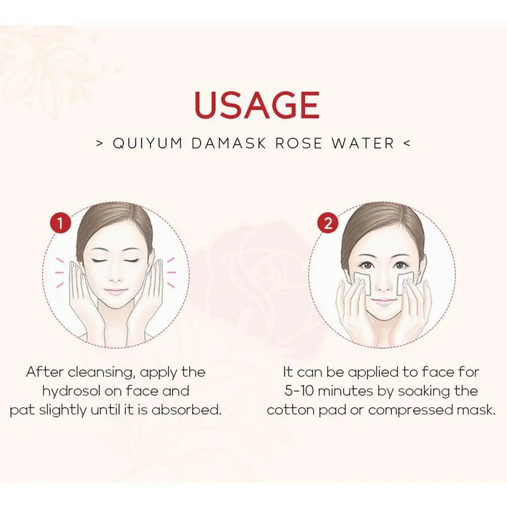 Handaiyan Damask Rose Water Facial Toner - 100ml Natural Hydrosol