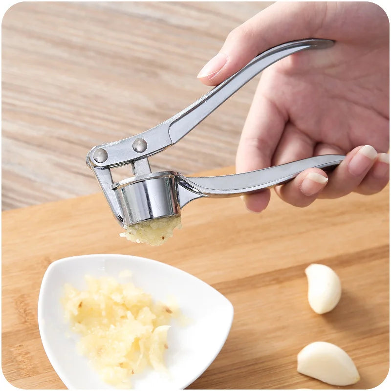 Stainless Steel Garlic Press Crusher Mincer Kitchen Garlic Smasher Squeezer Manual Press Grinding Tool Kitchen Accessories New