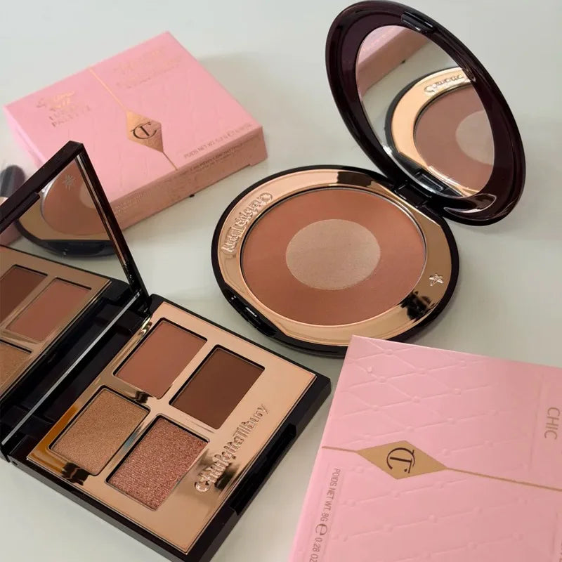 Charlotte Tilbury PILLOW TALK Series Soft Heart Double Color Powder Blusher Color Plate Hot Color Code First Love Sex on Fire