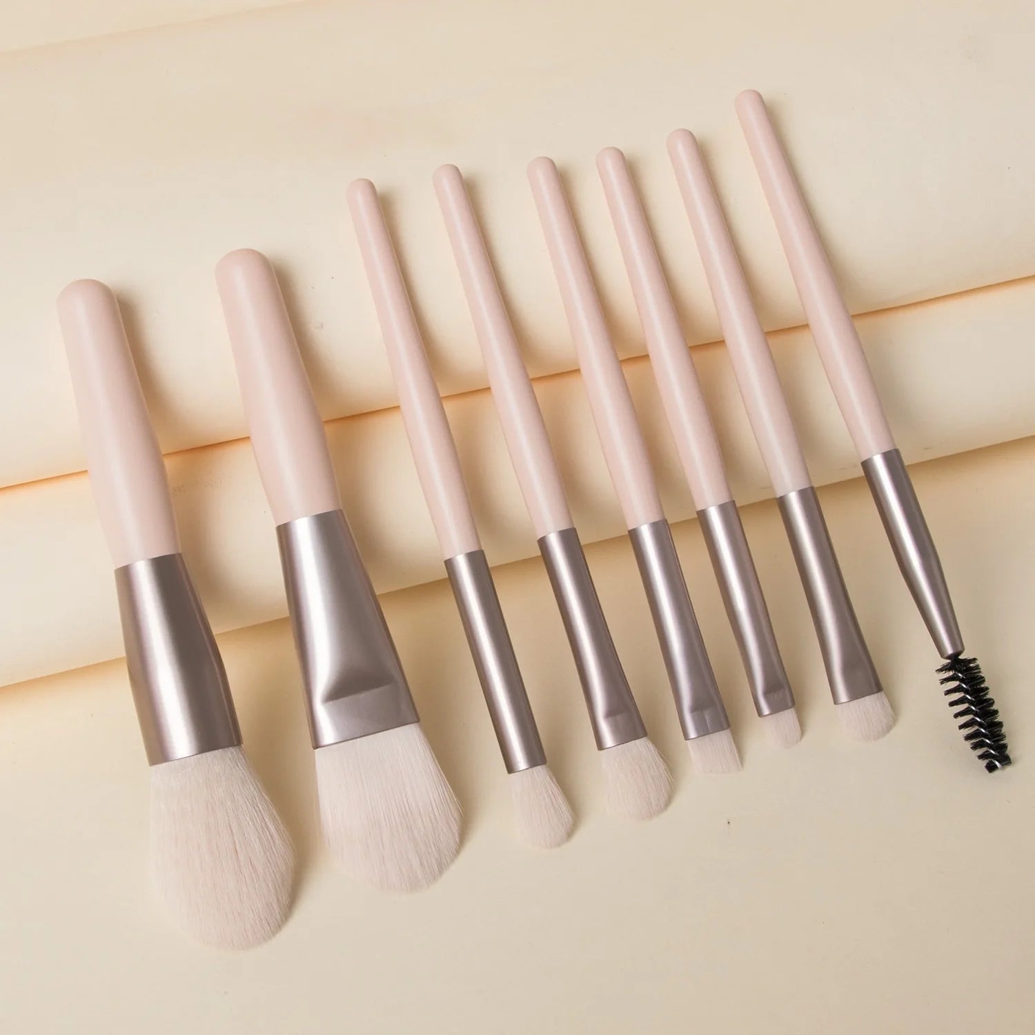 8Pcs Macaron Makeup Brushes Set Eye Shadow Foundation Women'S Cosmetic Brush Diy Blush Powder Blending Beauty Soft Make Up Tools