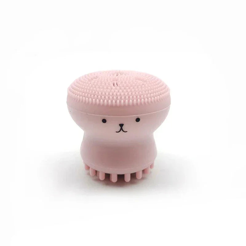 Double-Sided Silicone Facial Cleansing Brush For Acne Prone Skin Blackhead Removal Pore Cleaner Exfoliator