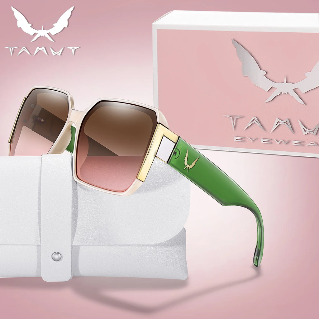 Fashion Sunglasses for Women Casual Square Shades with UV Protection for Daily wearing, Fishing, Driving, Golf, Travel With Box