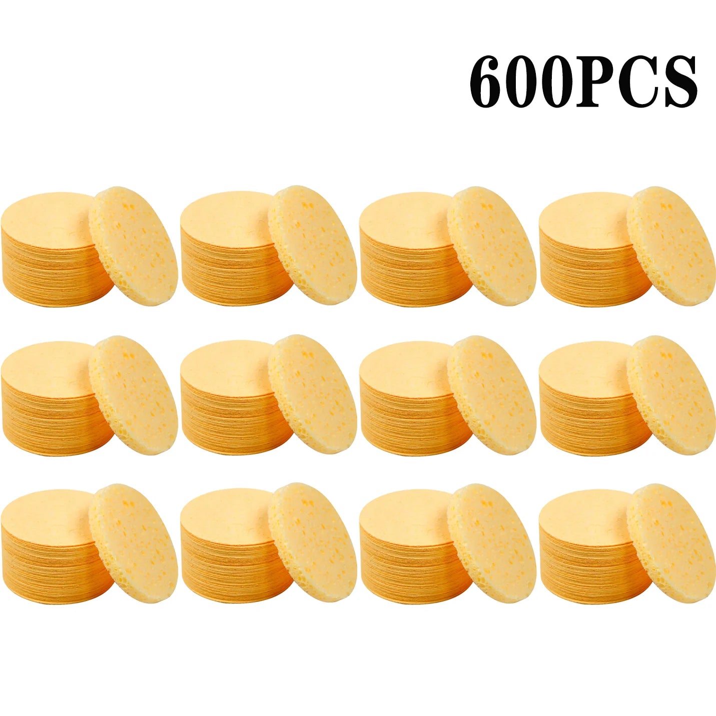 Face Wash Puff Natural Wood Pulp Foaming Sponge Pack for Gentle Cleanse Eco Friendly Cosmetic Puff For All Skin Types