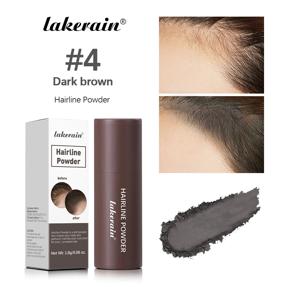 Hairline Shadow Powder Waterproof Sweat-proof Hairline Root Cover Up Filling Hair Natural Black Brown Eyebrows Contour Stick
