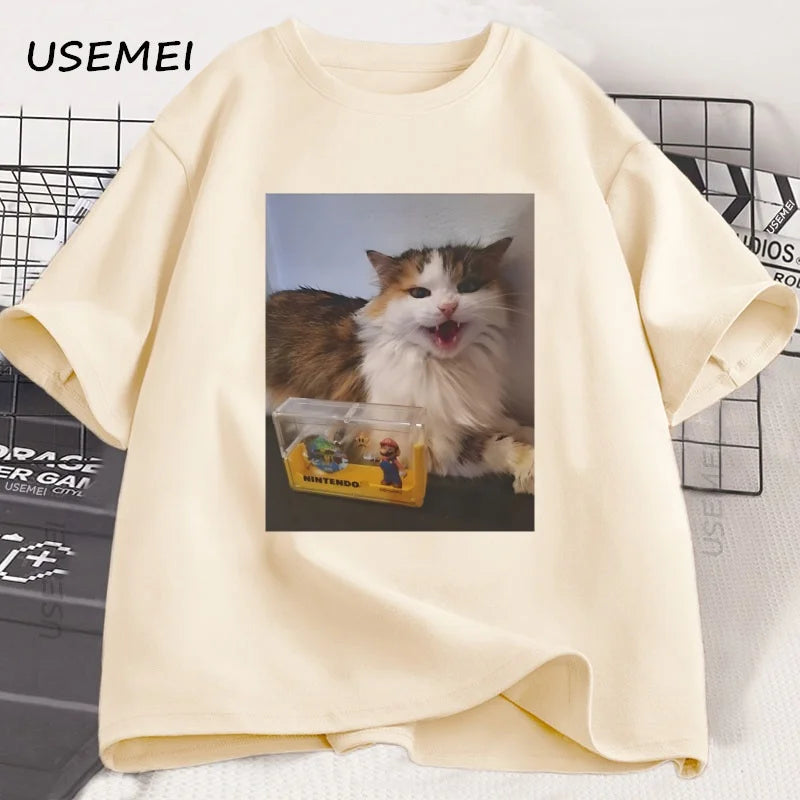 Forsaken Skin 007N7 Love Cat T Shirt Men Women'S Game Cosplay Tshirt Funny Graphic Tees Cotton Short Sleeve Round Neck T-Shirt