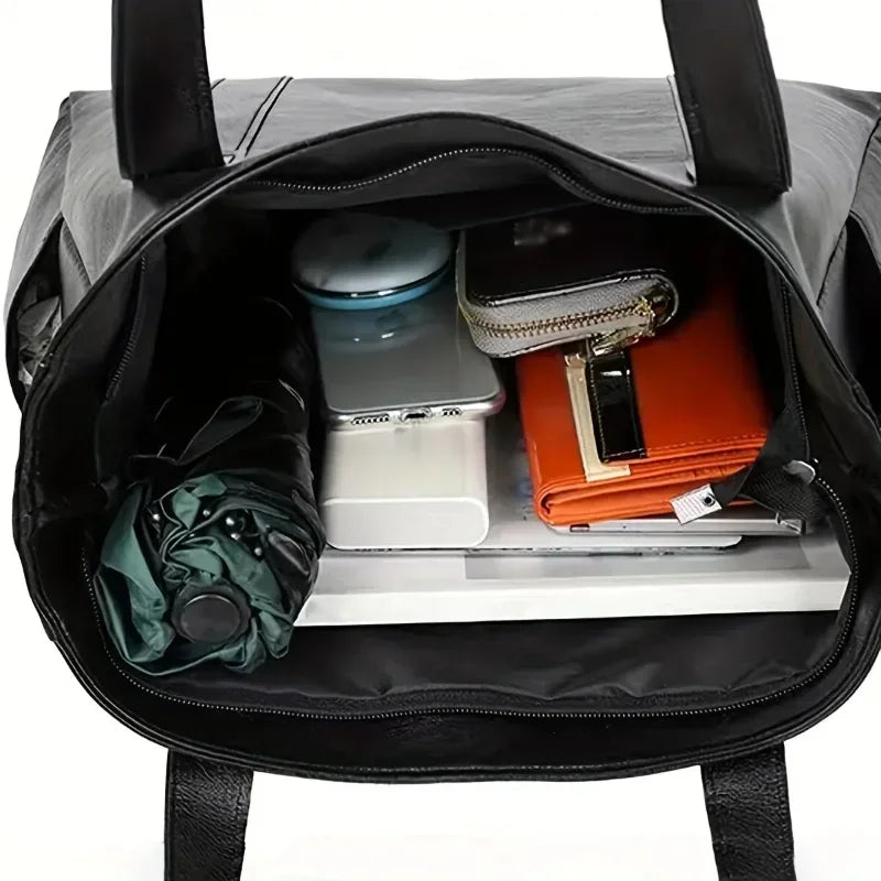Large Capacity Tote Bag For Women Low-key High-end Texture Shoulder Bag Holiday Travel Tote Bag Korean Version Large Capacity