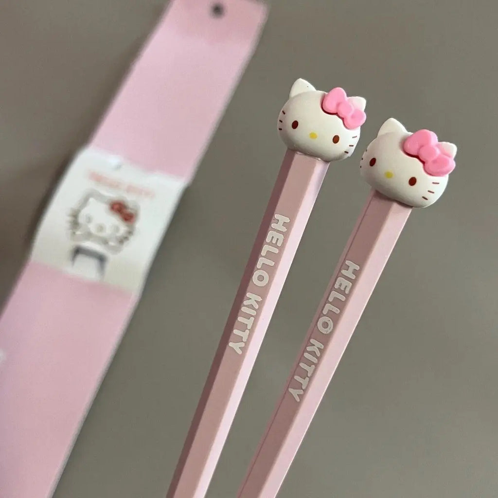 Palillos bonitos de dibujos animados con diseño de animales Kawaii, cubiertos japoneses reutilizables, accesorios de cocina y comedor, regalo para adolescentes al por mayor